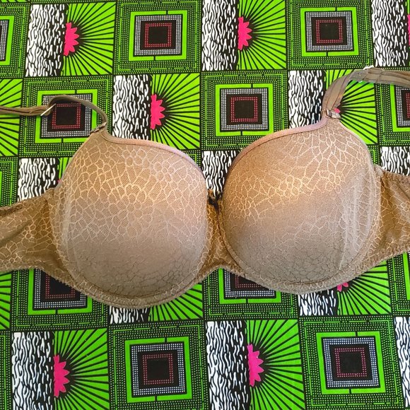 Tan Animal Print Chantelle Bra 32DD - Picture 1 of 1